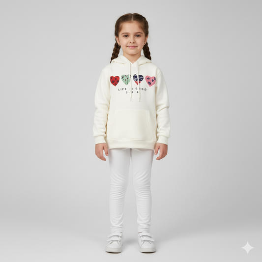 Life is good Fleece Hoodie