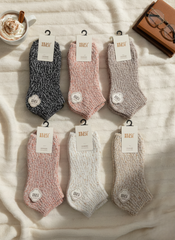 Super Warm Polyamide Soft Velvet Women Ankle Socks