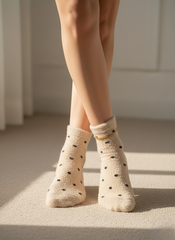 Super Warm Polyamide Soft Plush Women Ankle Socks