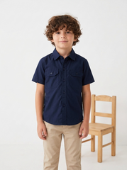 Boys Double Pocket Casual shirt -BCS10