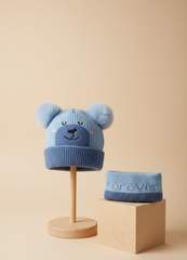 Woolen Cap with Neck Warmer- 2pc Set - Bc121