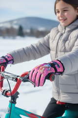 Kids Warm Snow SKi Waterproof Parachute Gloves For Girls- Frozen 6-12 y