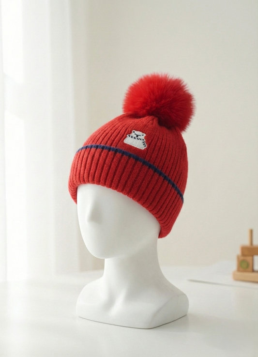 Kids Woolen Cap Snow Man -  2-6 y