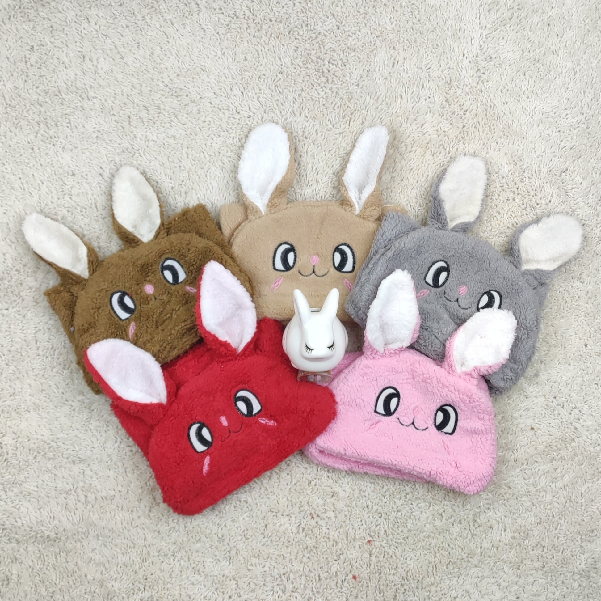 BC113 - Warm Plush Bunny Cap with neck Warmer - Free size - Maa Sadqay