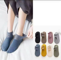 Thermal Fleece Socks with Lace