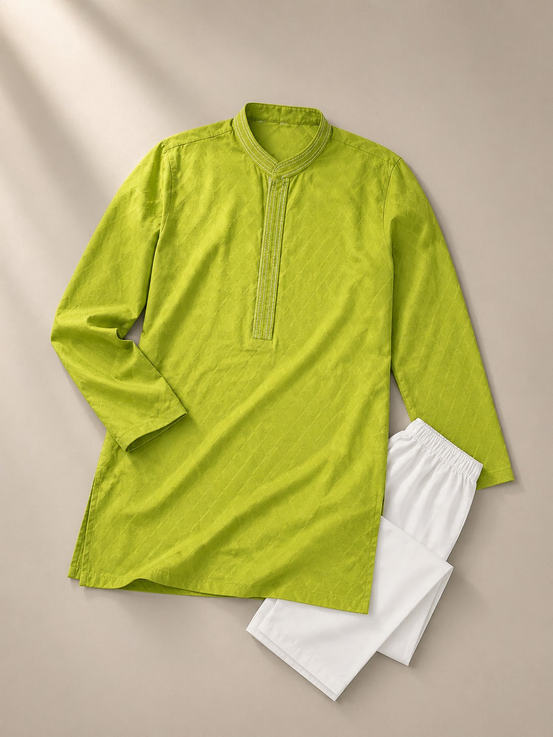 Boys Soft Summer Cotton Kurta Trouser Set - BKP603
