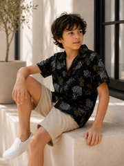 Boys Striped Relaxed Fit Cotton Shirt -BCS150