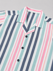 Boys Striped Relaxed Fit Cotton Shirt -BCS153