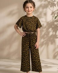 Girls Leapord Co Ord Set - GCSSF520