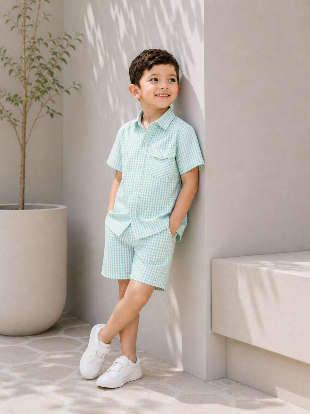 Boys Classic Check Co-ord Set - BCSC52