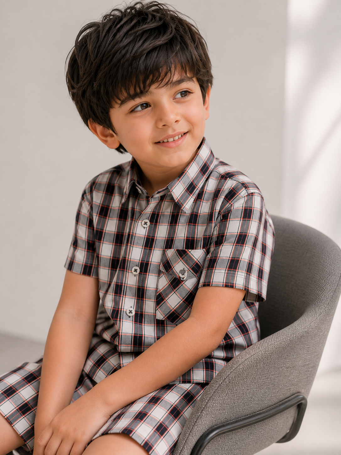 Boys Classic Check Co-ord Set - BCSC53