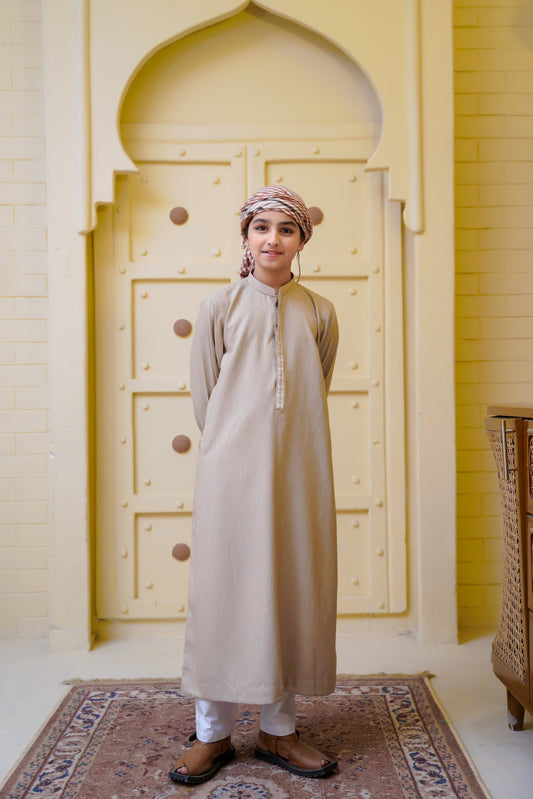 Kids Thobe With Trouser - Premium Islamic Wear for Children