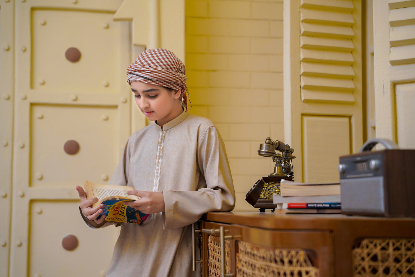 Kids Thobe With Trouser - Premium Islamic Wear for Children