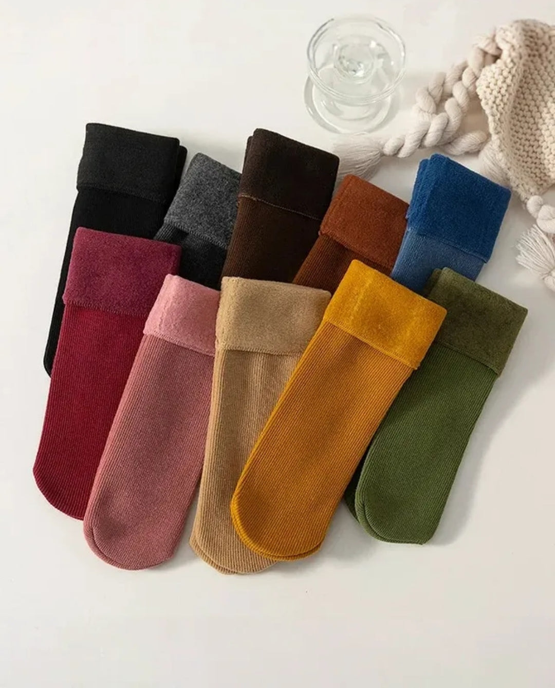 Unisex Cashmere Thermal Warm Lining Socks