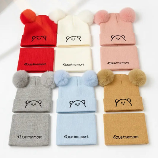 BC115 - Woolen Cap with Neck Warmer- 2pc Set