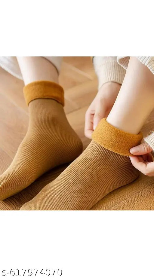 Unisex Cashmere Thermal Warm Lining Socks