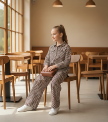 Printed Tropical Corduroy Co-Ord Set - Girls