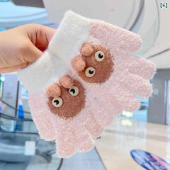 Kids Warm Woolen Premium Plush Gloves - PACMAN 5-10 y
