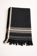 Boys Premium Woolen Shawl -Black