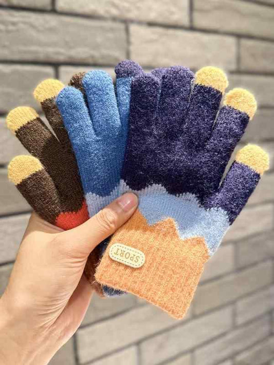 Kids Warm Woolen Premium Plush Gloves - MULTI 6-14 y