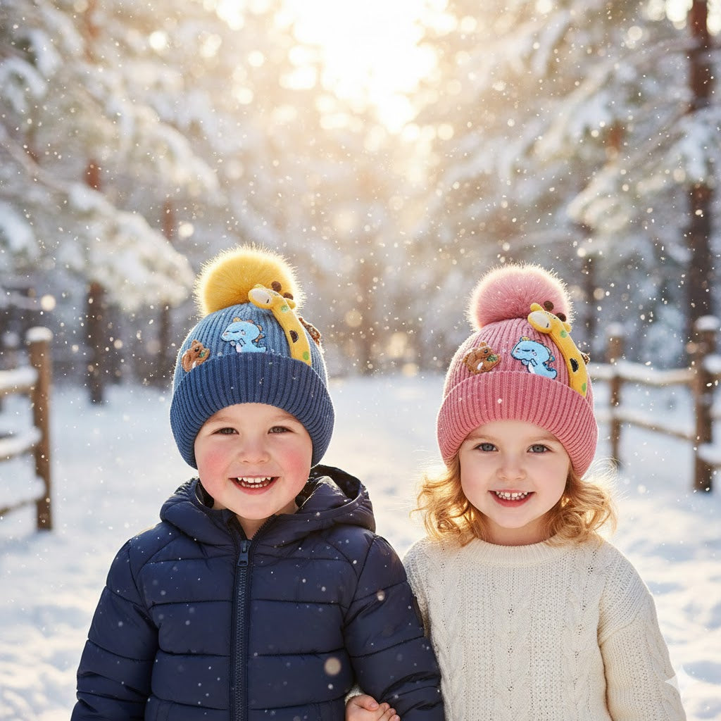 Kids GIraffe Woolen Cap  2-6 y - Bc126